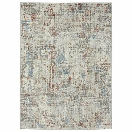 UNITED WEAVERS OF AMERICA Eternity Mizar Ivory Area Rectangle Rug, 5 ft. 3 in. x 7 ft. 2 in. 4535 10215 58